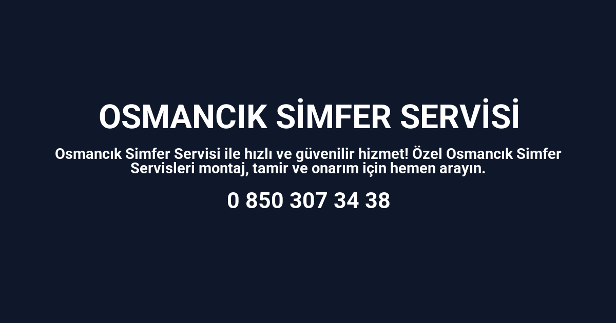 Osmancık Simfer Servisi